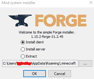 The Forge installer